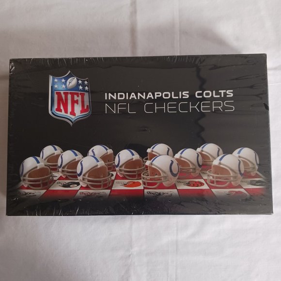 Board Game NFL Checkers Indianapolis Colts Football Brand New Shrink Wrapped NWT - Picture 1 of 4